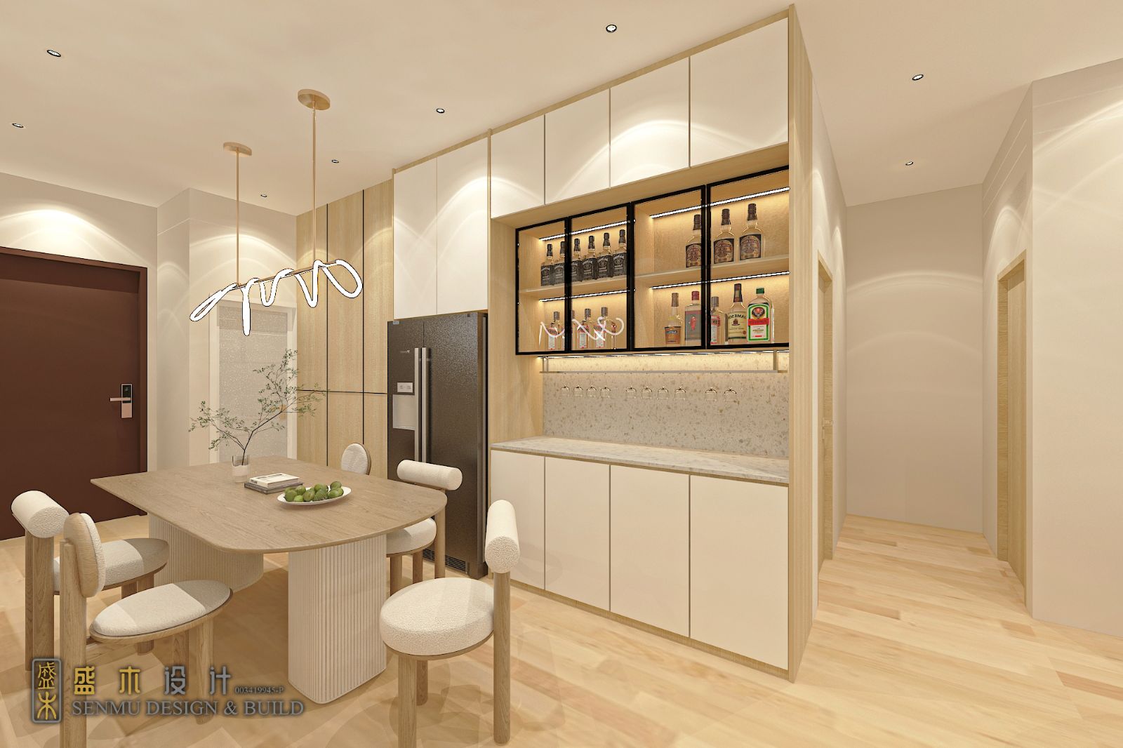 Space-Saving Dining Area Design for Apartments